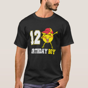 Camiseta Garoto De Aniversário De 12 De Bola De Softball De