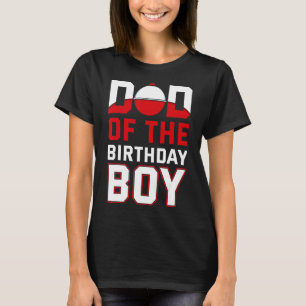 Camiseta Garoto de aniversário pai pescando esporte de anjo