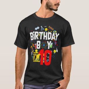Camiseta Garoto de aniversário, tenho 10 anos, presente no 