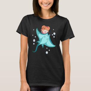 Camiseta Garoto de arraia manta Peixe arraia Mantas Biólogo