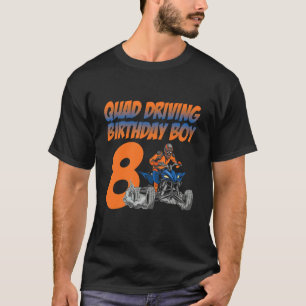 Camiseta Garoto De Bicicleta Quádruplo 8 Quad Bike Atv Gear