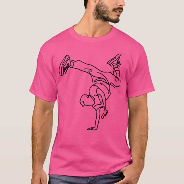 Camiseta Garoto de Breakdance Breaking (Frente)
