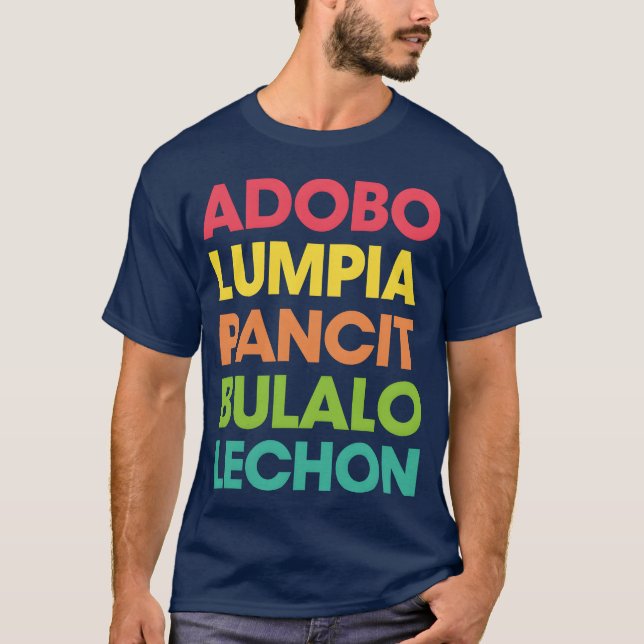 Camiseta Garoto de comida filipino (Frente)