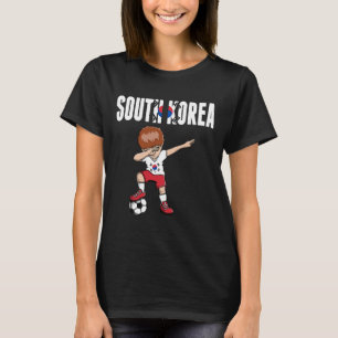 Camiseta Garoto de Futebol Dabbing Fã de Futebol da Coreia
