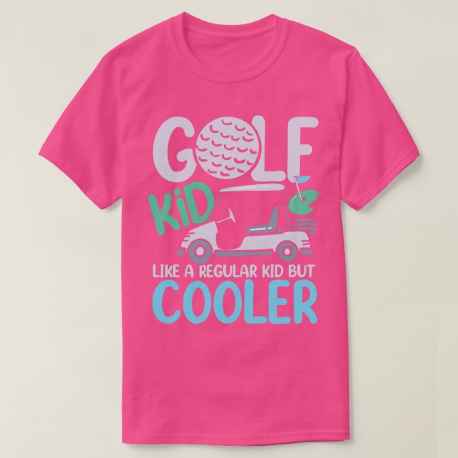 Camiseta Garoto De Golfe Como Uma Criança Normal Mas Mais F (Frente do Design)