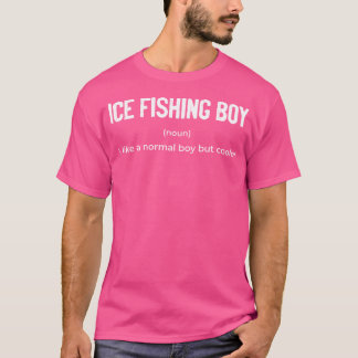 Camiseta Garoto De Pesca Do Gelo Nova Definição Pesca Do Pe