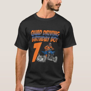 Camiseta Garoto De Quad Birthday 7 Quad Bike Atv Gear