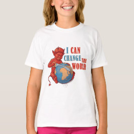 Camiseta Garoto Diabo Fofo Desenho Animado – Design de Humo