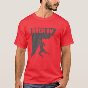 Camiseta Garoto do esporte de escalada de hobby rock on bou