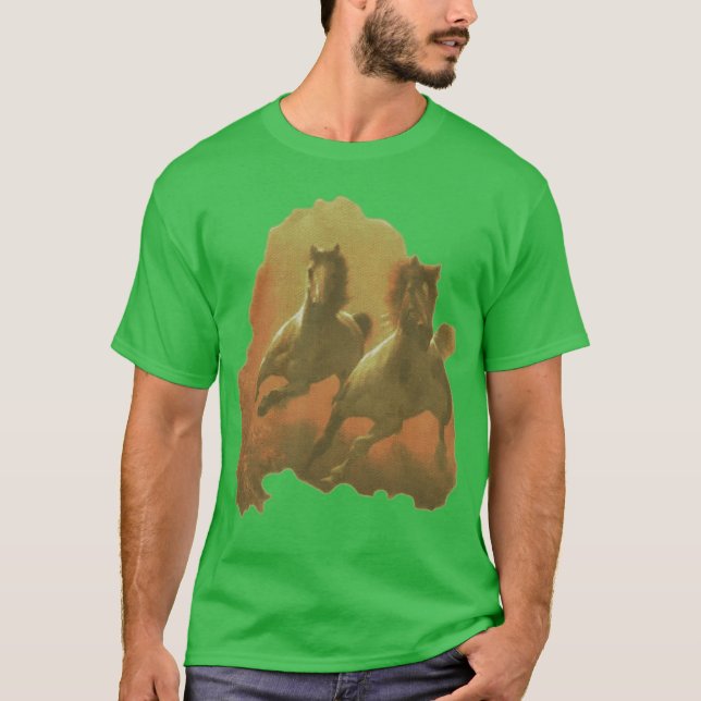 Camiseta garoto do Napoleon Dynamite Cavalos Galopando (Frente)