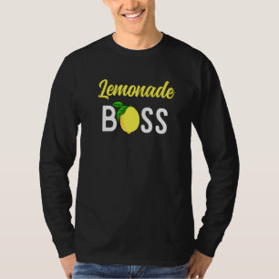 Camiseta Garoto Empreendedor Chefe de Limonada Equipe de Ba