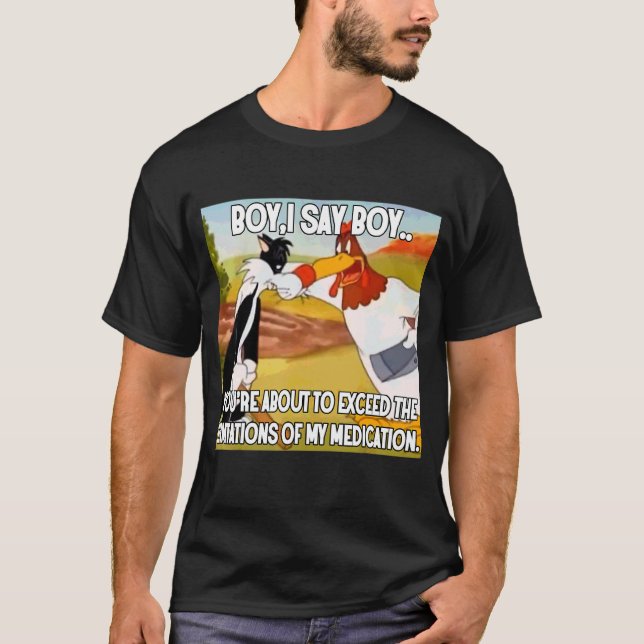 Camiseta Garoto, eu digo que você está prestes a ultrapassa (Frente)