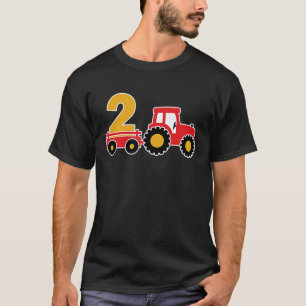 Camiseta Garoto Farmador de Tema de Trator de Fazenda segun