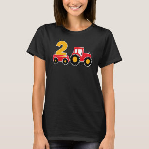 Camiseta Garoto Farmador de Tema de Trator de Fazenda segun