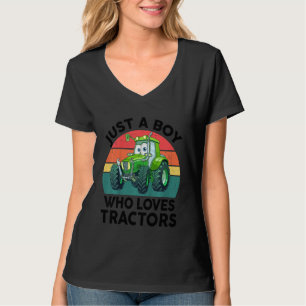 Camiseta Garoto Fazendeiro Criança Apenas Um Menino Que Am