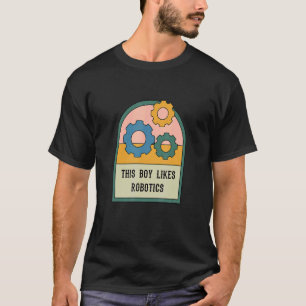 Camiseta Garoto Gosta De Engenheiro Mecânico De Engenharia