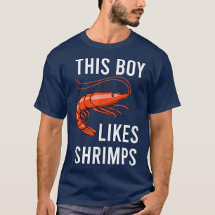 Camiseta Garoto Gosta De Marisco Irônico Dizendo Comer Cama