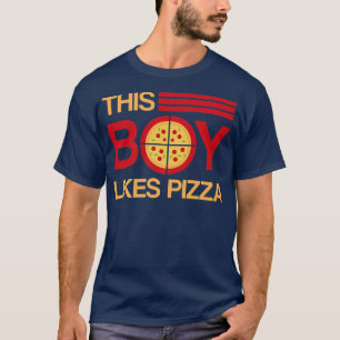 Camiseta Garoto Gosta De Pizza Engraçada Chef De Pizza