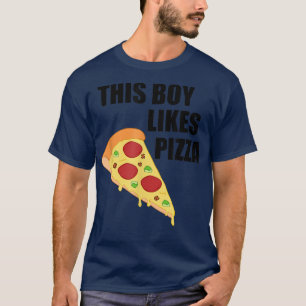 Camiseta Garoto Gosta De Pizza Engraçado Dizendo Pizza Chef