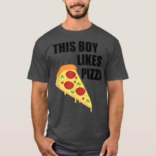 Camiseta Garoto Gosta De Pizza Engraçado Dizendo Pizza Chef
