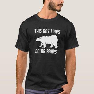 Camiseta Garoto Gosta de Polar Bears Nature Expedição Wildl