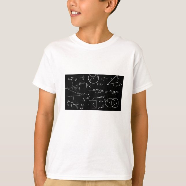 Camiseta Garoto inteligente de lousa (Frente)