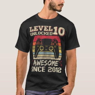 Camiseta Garoto Jogador De 10 Anos De Aniversário De 10 Ano
