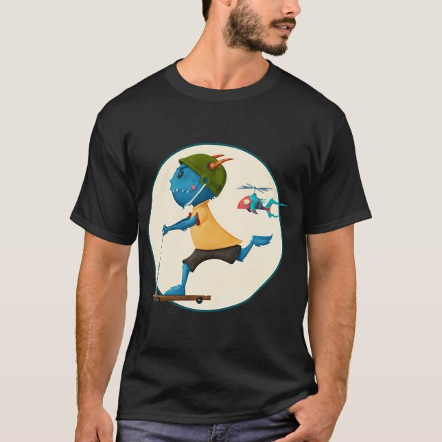 Camiseta Garoto Monstro Vá! (Frente)
