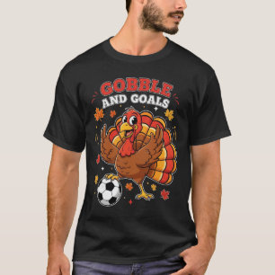 Camiseta Garoto Outono Menino Dia de Ação de Gracias Futebo