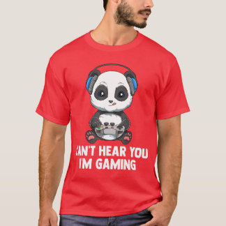 Camiseta Garoto Panda Gamer