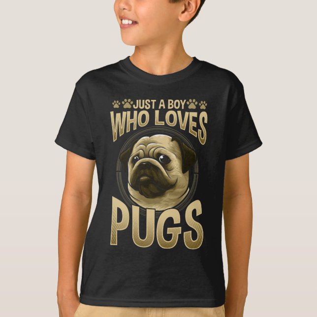 Camiseta Garoto que ama o Pata Cachorro (Frente)