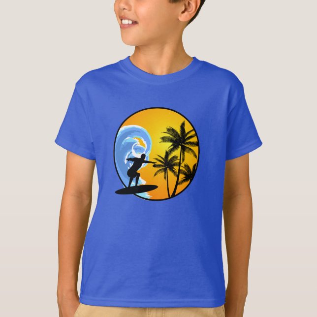 Camiseta Garoto Surfista (Frente)