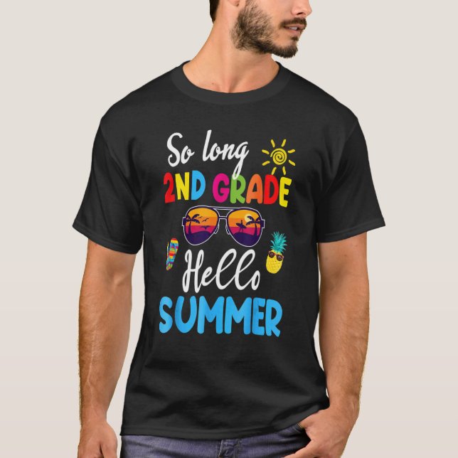 Camiseta Garoto Tão Longo segundo Olá Verão Feliz Dia Passa (Frente)