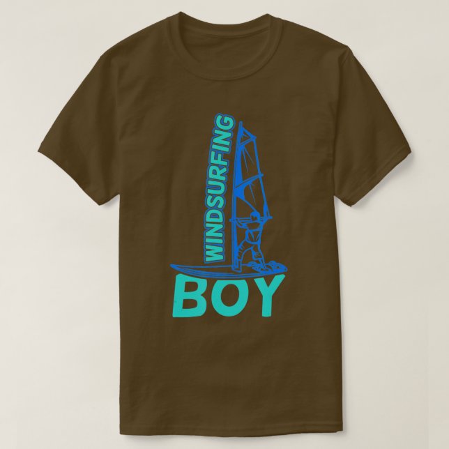 Camiseta Garoto Windsurfing Fan Sailboard Boys (Frente do Design)