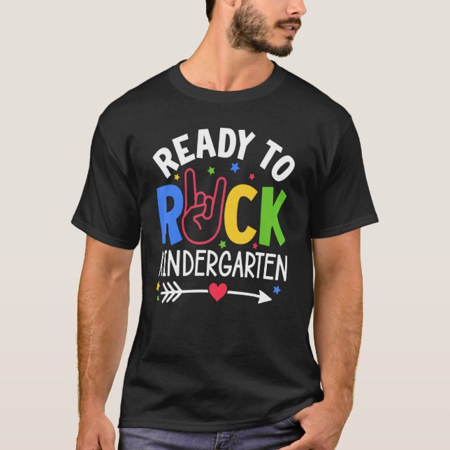 Camiseta Garotos Bonitos Primeiro Dia De Escola Prontos Par (Frente)