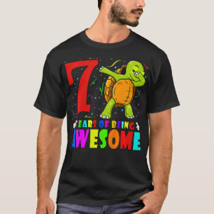 Camiseta Garotos De Tartaruga De Dabbing Festa de aniversá
