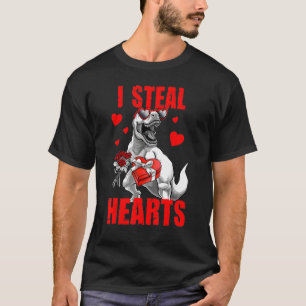 Camiseta Garotos Dias de os namorados Trex Dino I Roubam Co