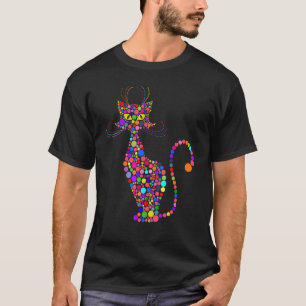 Camiseta Garotos do Dia Internacional do Gato de Bolinhas C