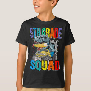 Camiseta Garotos do Dinossauro de Caminhão de 5 Grade