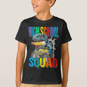 Camiseta Garotos do Dinossauro de Caminhão Monstro do segun