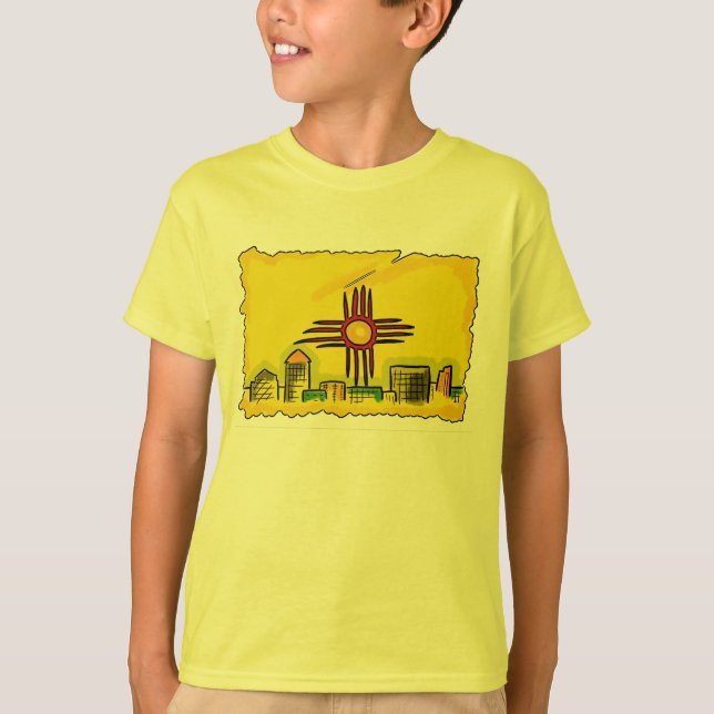 Camiseta Garotos do Novo México - linha do horizonte (Frente)