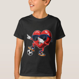 Camiseta Garotos engraçados de futebol com sorvete patrióti