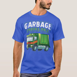 Camiseta Garotos Garbage Trucks Regra Caminhões De Lixo1550