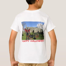 garotos tee. feliz cabra diabo de halloween