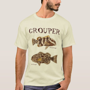 Camiseta Garoupa de Nassau & garoupa preta