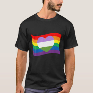 Camiseta Garra dos Direitos Gays LGBTQ do Coração Queer Org