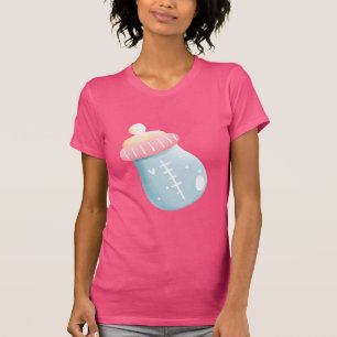 Camiseta Garrafa Azul e Rosa