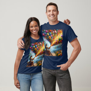 Camiseta Garrafa das flores bonitas