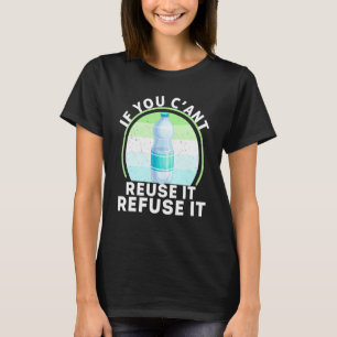 Camiseta Garrafa de água do reciclado Plástico Ambiente Liv