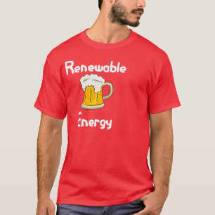 Camiseta Garrafa de cerveja de energia renovável